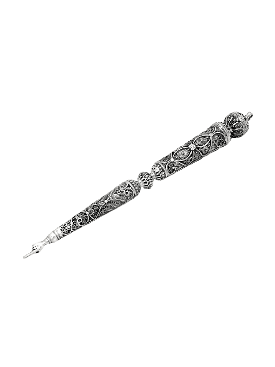מצביע תורה מכסף סטרלינג יפה עם מתנות לפסח ,